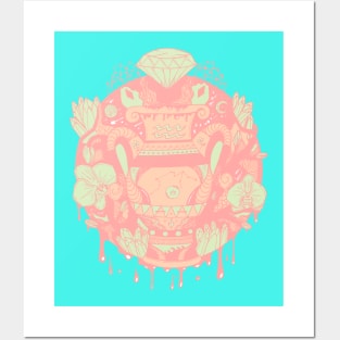 Lpink Mystic Aquarius Vase Posters and Art